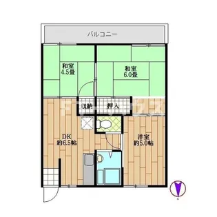 ホワイトリエゾンC棟【2階】の間取り