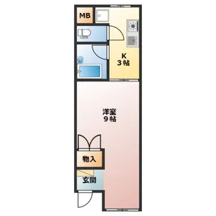 三記マンション灘【1階】の間取り