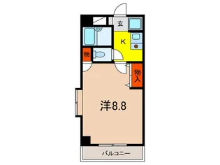 レインボ-ヒル【3階】の間取り