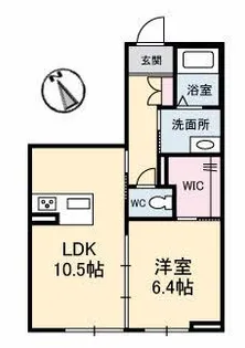 シャーメゾン新町【1階】の間取り