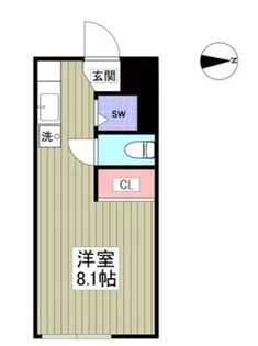 サンハイツ日野B【2階】の間取り