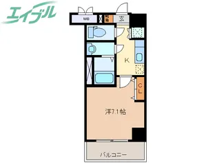 レジデンス浜田【3階】の間取り