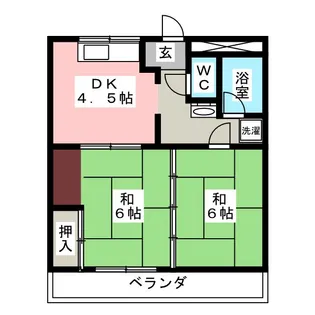 メゾン末広【1階】の間取り