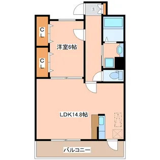 ボナールブリッジ【4階】の間取り