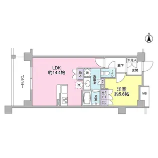 アンビエンテ経堂【4階】の間取り