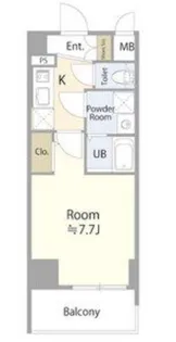 エスリード大須アヴェニュー【10階】の間取り