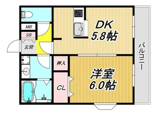 エレンカイム【3階】の間取り