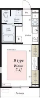 リブリ・横浜【1階】の間取り