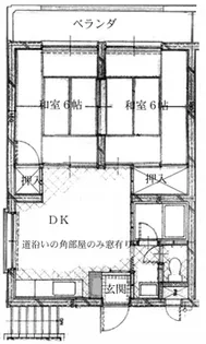 村瀬マンション【3階】の間取り