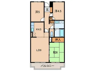 クレ-ル・シャルムの間取り