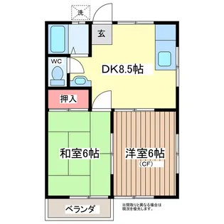 宮本コーポ【2階】の間取り