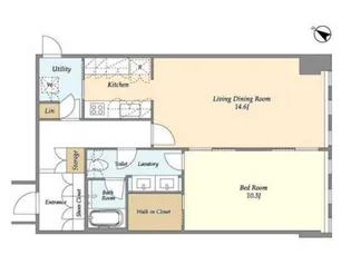 プルデンシャルタワーレジデンス【29階】の間取り