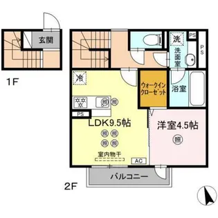 ニューライフテラス【2階】の間取り