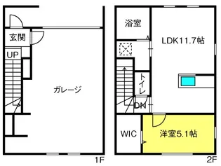 エクシア七里【2階】の間取り