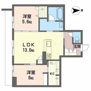 グリスィーヌ【2階】の間取り
