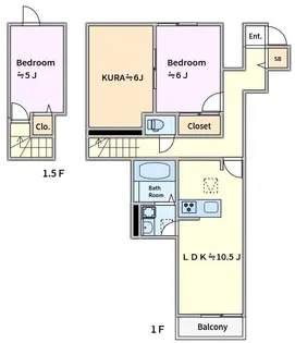 マインハオス【1階】の間取り