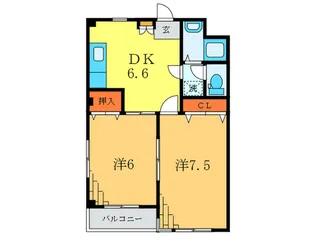 ハッピーハウス小沢【3階】の間取り