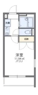 レオパレス葵第2【3階】の間取り