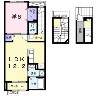 プラシード【3階】の間取り