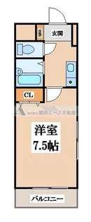 フラワーハイツ【1階】の間取り