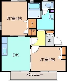 ロコ・カネッサ B【2階】の間取り
