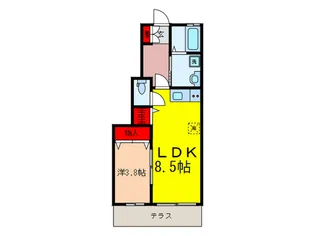 ア-バンウッズ豊玉【1階】の間取り