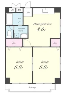 ジャルダン上本町【3階】の間取り