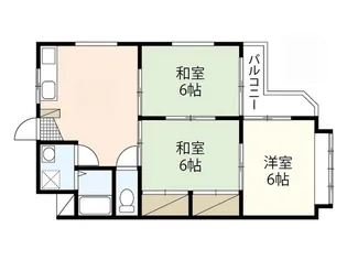 コーポねずみや【3階】の間取り