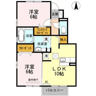 プロスパー【1階】の間取り