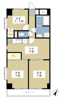 パークヒルフジ【3階】の間取り
