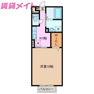 レフィナード【2階】の間取り