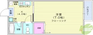 シティハイムハイネスT【2階】の間取り