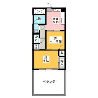四葉台グリーンハイツ【2階】の間取り