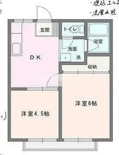 しんでんハイツII【2階】の間取り