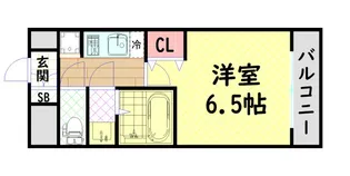 プレサンス大国町アドロッソ【10階】の間取り