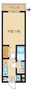 フォンティーヌ多摩【1階】の間取り