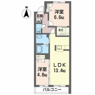 MAISON・MAST売市A【2階】の間取り