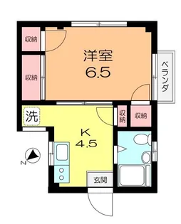 ハイツホリウチ【2階】の間取り