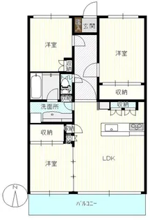 ブランアーク鳩ヶ谷クレアトール【15階】の間取り