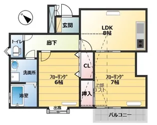メープル国立III【2階】の間取り