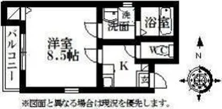 クレフラスト文芸大【1階】の間取り