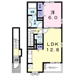 フォンテーヌ新高根【2階】の間取り