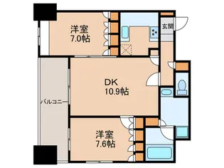 リ-ガル梅田II【11階】の間取り