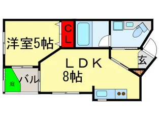 稲荷新風庵【1階】の間取り