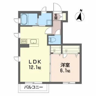 ヴィアソーレ【1階】の間取り