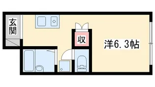 サンプレイス明石【2階】の間取り