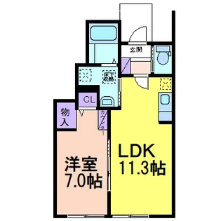 La Ciel【1階】の間取り