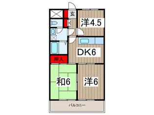 シティ-ホ-ムセンチュリ-緑町【3階】の間取り