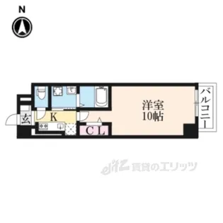 ルミエール生駒【2階】の間取り