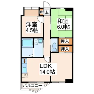 西ビル【7階】の間取り